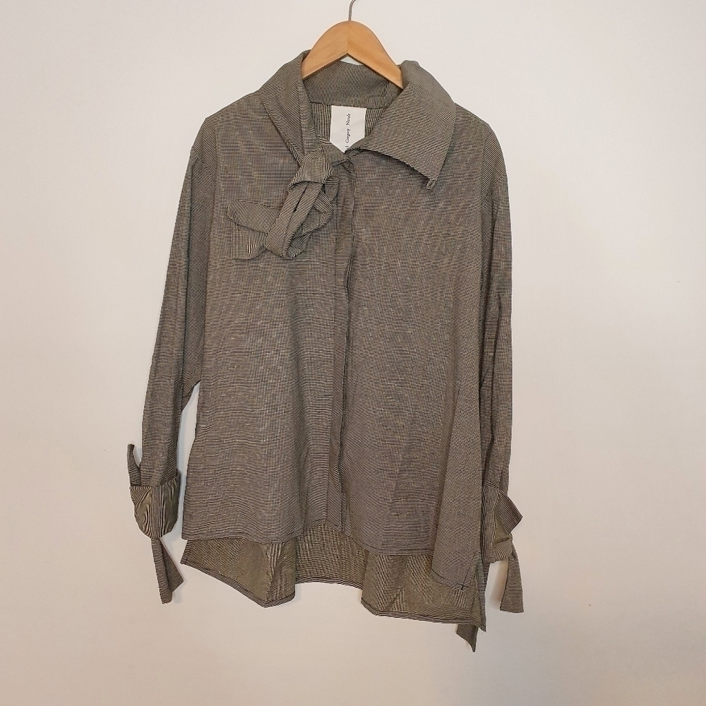 Daniel Gregory Natale Button Up High Neck Shirt in Size XL